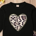 thumbnail image 7 of Toddler Kid Baby Girls Leopard Clothes Long Sleeve Sweatshirt Tops Flare Leggings Pants Outfits Set, 7 of 7