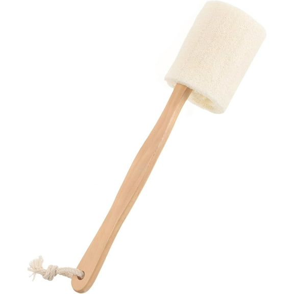 1Pack Loofah Scrub ,Loofah Sponge ,Long Handle Loofah Shower Bath Brush ,Scrubber Loofah Exfoliating Body Eco-Friendly Sponge