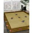 thumbnail image 2 of Ahgly Company Indoor Rectangle Abstract Orange Gold Abstract Area Rugs, 5' x 7', 2 of 6