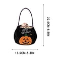 thumbnail image 3 of KKOUHVY Halloween Candy Bags, Velvet Trick or Treat Bags, Halloween Pumpkin Witch Buckets for Candies Kids Costume Party Favors Supplies, Green, 3 of 8