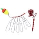 thumbnail image 1 of Hebilla de bloqueo de pesca con carrete, candados de peces vivos de acero inoxidable, flotadores de cinturón, larguero de pesca, color rojo, 1 of 14