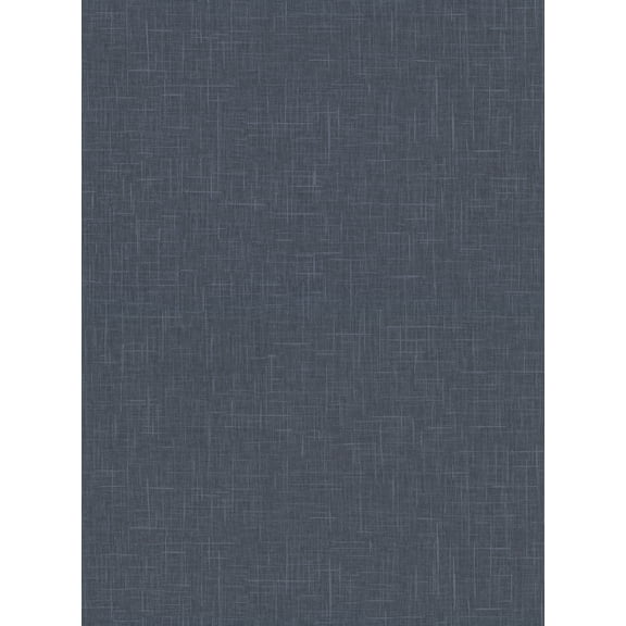 Warner Linville Navy Faux Linen Wallpaper