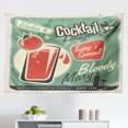 thumbnail image 1 of Retro Tapestry, Vintage Grunge Pop Corn Commercial Print Old Fashioned Cinema Movie Film Snack, Fabric Wall Hanging Decor for Bedroom Living Room Dorm, 2 Sizes, Multicolor, by Ambesonne, 1 of 1