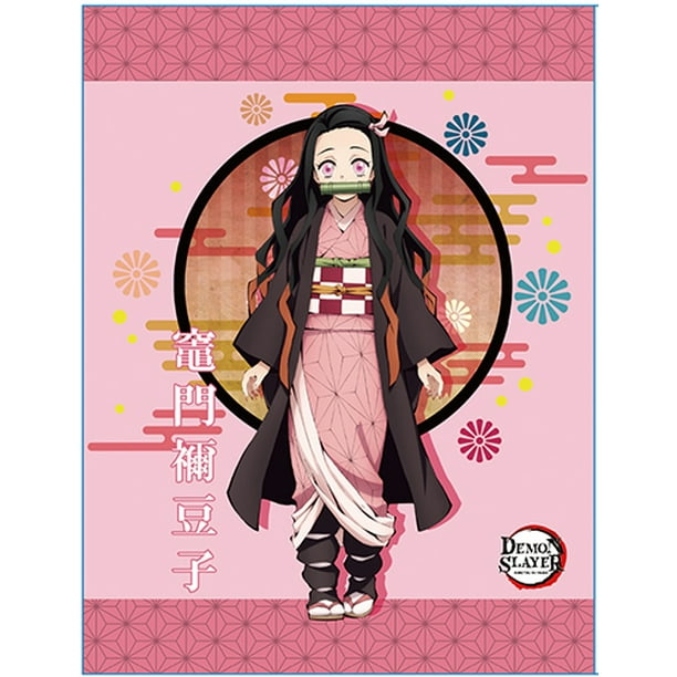 Nezuko Kamado Demon Slayer Throw Blanket Walmart Com Walmart Com
