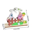 thumbnail image 2 of Kbndieu Easter Decorations Creationary Easter Puzzle Wooden Ornament Colorful Easter Rabbitss Three-dimensional Wooden Ornament, 2 of 7