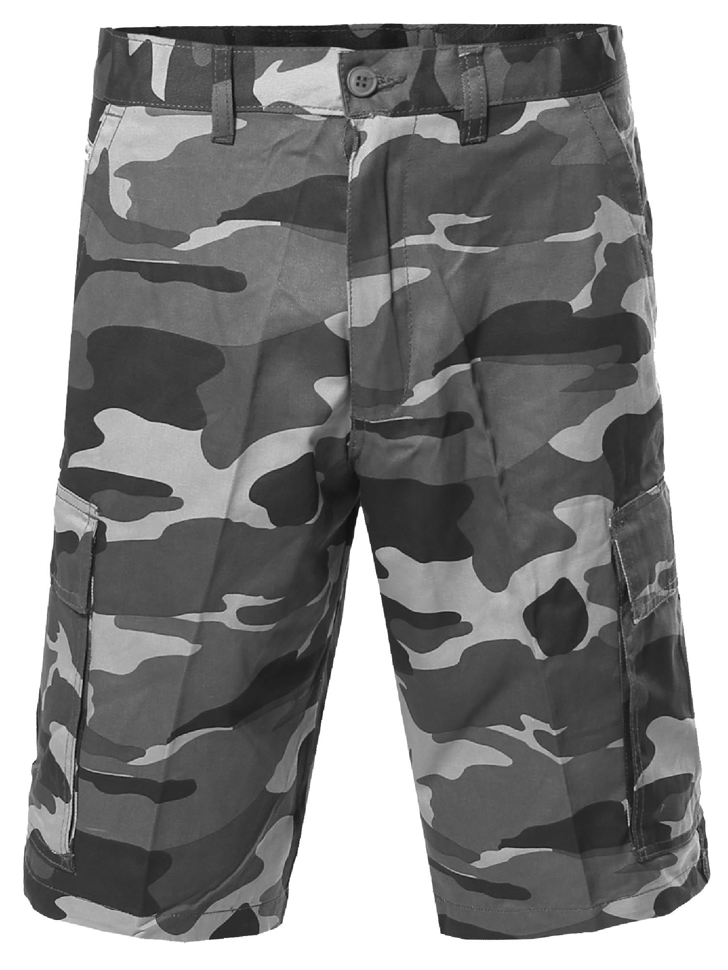 FashionOutfit Men's 100 Cotton Casual Cargo Shorts