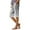 White_003, variant on Domuza Bermuda Shorts for Women Casual Knee Length Loose Fit Beach Shorts Summer Boho Striped Floral Print Athletic Shorts with Pocket Black L