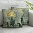 thumbnail image 3 of PRATYUS Throw Pillow Covers for Couch Sketch Lamp Constructio White, 3 of 5