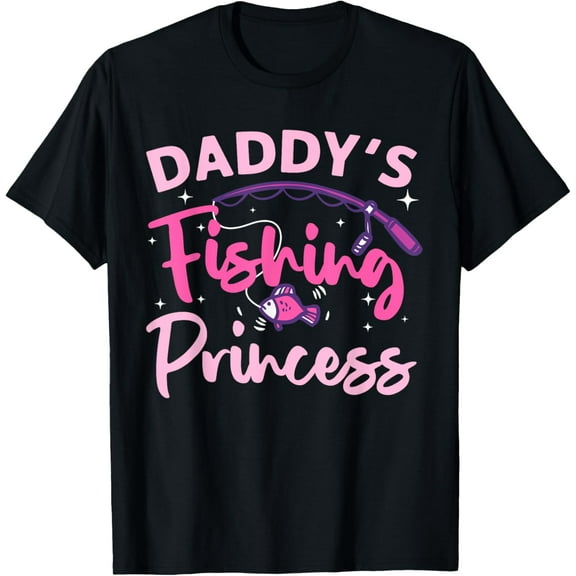 Best Fishing For Women Girls Kids Bass Fisher Princess Fish T-Shirt