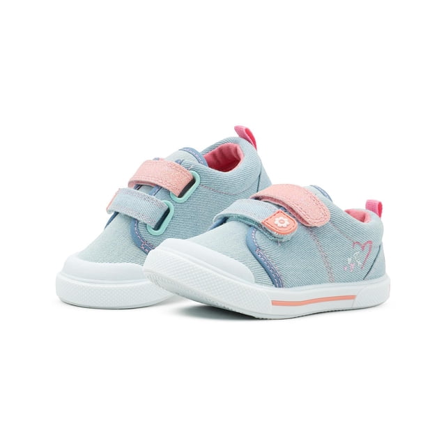 Tenis Niña Textil Bubble Gummers Seda Mezclilla Coral 12-17 coral 13
