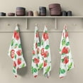 thumbnail image 4 of Kitchen Dish Towels, Watercolor Strawberry Kitchen Towels Set of 6 Super Soft Absorbent Dish Towels Set Microfiber Polyester Kitchen Dish Cloths Decorative Tea Towels, 28"x18", 4 of 7