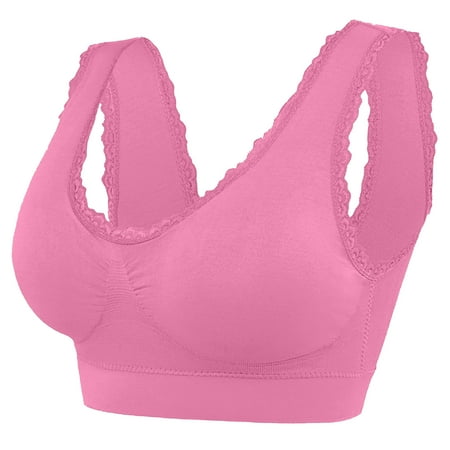 YFNNUP Women Sexy Lace Bras Breathable Wirefree Bralette Comfort Lifting Up Bra Casual Deep Cups Lingerie Clearance Bras