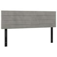 thumbnail image 2 of vidaXL Headboards 2 pcs Dark Gray 28.3"x2"x30.7"/34.6" Velvet, 2 of 74