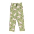 thumbnail image 4 of Naloa Cute Rabbit And Flower Print Women’s Ultra-Soft Comfy Pajama Lounge Pants with Pockets & Drawstring, 4 of 8