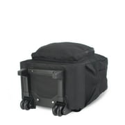 SPOSAC 19 Unisex Rolling Backpack, Black