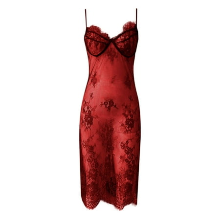 Ladies Nightgowns Womens Babydoll Dress Sexy Red Dress Lace Dress For Women Lingerie Sets For Women Sexy