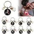 thumbnail image 2 of Fashion 26 Letter Keychains Round Initials Keyrings Keyholder Car Pendant U1D4, 2 of 8
