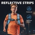 thumbnail image 6 of TB3C 8lb Weighted Vest Woman, Running Vest Adjustable with Reflective Strips, Blue, 6 of 8