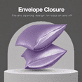thumbnail image 4 of Satin Pillowcase King Pillow Cases Set of 2 Silky Pillow Cover with Envelope Closure,Purple 20x36 inches MYDOMIC, 4 of 8