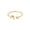 A, variant on Women's Stainless Steel Gold Plated Stackable Initial Letter Ring Dainty Thin Alphabet Rings Jewelry Gifts Adjustable M