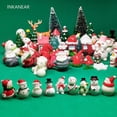 thumbnail image 2 of Árbol de decoración de Navidad, Terrario de jardín de hadas de Papá Noel, muñeco de nieve, alce, estatuilla en miniatura para el hogar, decoración de caja de Navidad de Año Nuevo, 2 of 4