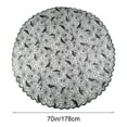thumbnail image 3 of Eoozwa 3 Packs Halloween Decorations Black Lace Spiderweb Round Tablecloth Table Runner Topper Covers Fireplace Scarf Table Halloween Party Decor 70in, 3 of 8