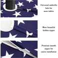 thumbnail image 3 of 4th of July Tablecloth with Umbrella Hole 60x84 Patriotic Table Cloths Waterproof American Flag Table Cloth for Outdoor Patio Table, 3 of 6