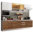 thumbnail image 1 of Cocina Integral Completa 280cm Genova Madesa 04 - Branco/Marrón, 1 of 8