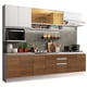 thumbnail image 1 of Cocina Integral Completa 280cm Genova Madesa 04 - Branco/Marrón, 1 of 8