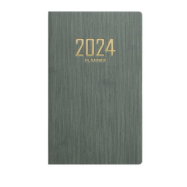 Daily Planner Notebook, A6 Mini Notebook Organizer Planner Travel Diary, 60 Sheets 120 Pages 173x96mm Pocket Notebook, Daily Planner Organizer for School Office Gift
