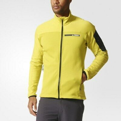 Adidas Terrex Stockhorn Fleece Jacket Unity Lime Men's Outerwear Size 2XL