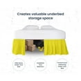 thumbnail image 3 of HNB Store Ruffled Bed Skirt Easy Fit 14" inch Drop | Microfiber Made | Queen Size Bedskirt | Yellow, 3 of 7