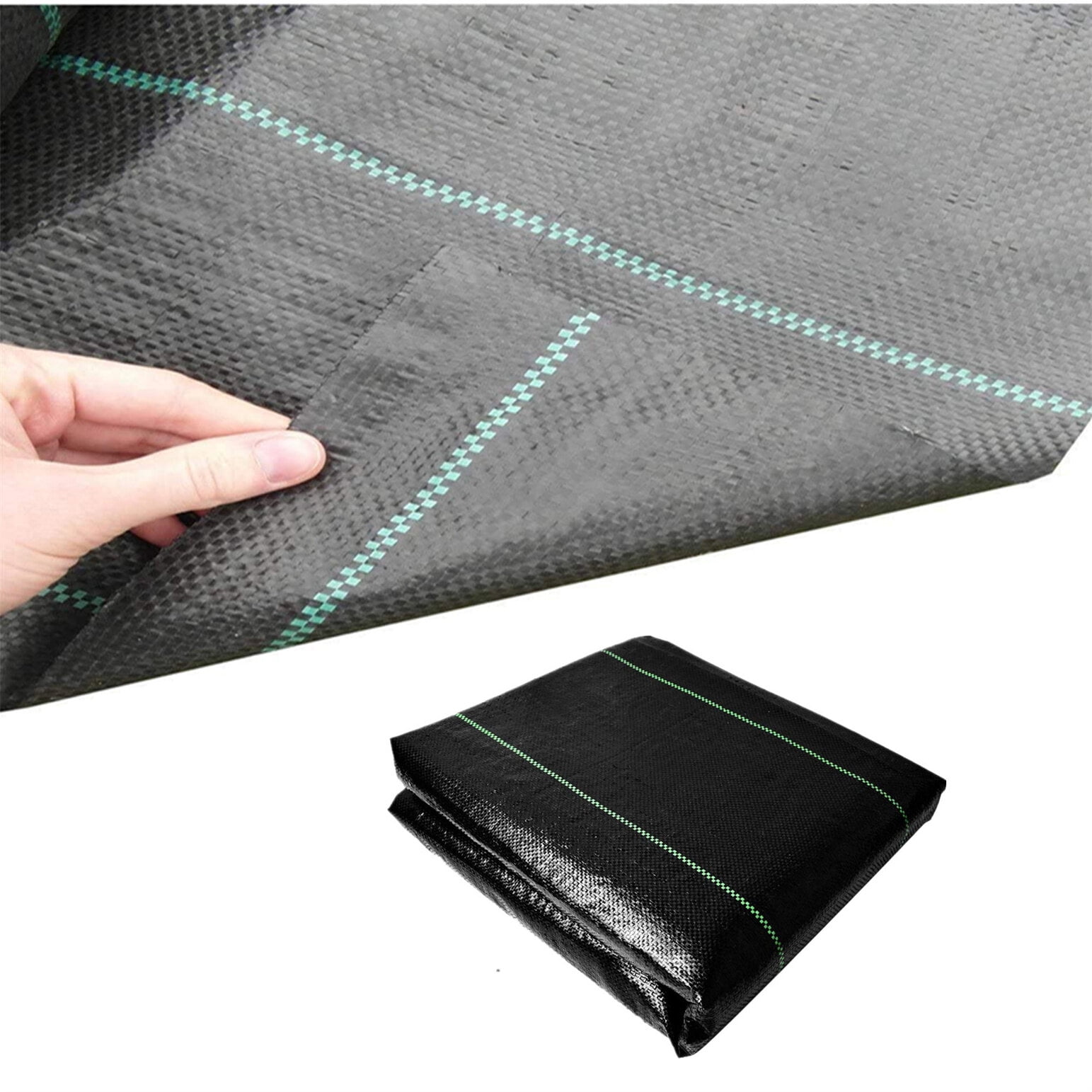 hostic 5FT x 8FT Landscape Fabric, Weed Barrier Control Fabric, Ground Grass Cover Cloth for Garden Landscape Weed Blocking