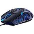 thumbnail image 1 of Ratón para juegos, bajo nivel de ruido, 7 colores, retroiluminación, 6 teclas, antideslizante, mecánico, mouse, accesorio para juegos, negro Eigraketly EL000657-01B, 1 of 2