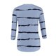 thumbnail image 3 of ICHUANYI Liquidación Camiseta holgada estampada a la moda para mujer Blusa de manga 3/4 de longitud media Blusa con cuello redondo Tops casuales ICHUANYI WER2023082204052, 3 of 4