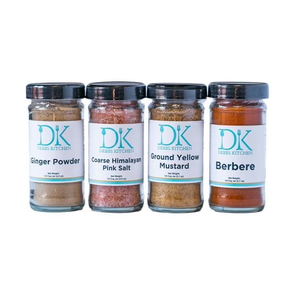 Debbs Kitchen Ginger, Himalayan, Mustard & Berbere Spice Set