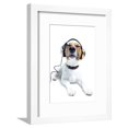 thumbnail image 1 of Dog Listening to Music, Framed Art Print Wall Art by Javier Brosch Sold by Art.Com, 1 of 5