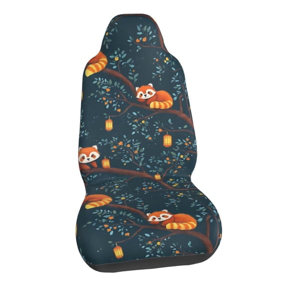 Red Panda Car Seat Covers Stretch Car Seat Protectors Universal Fit