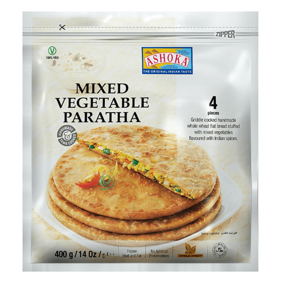 Paratha aux Légumes Mixtes Paratha aux Légumes Mixtes