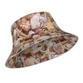 thumbnail image 2 of Kdxio Reflective Bucket Hat - Colorful Seashells Print Bucket Hat for Men,Women, 2 of 9