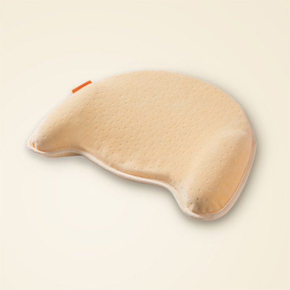 Xihbxyly Almohada con Forma de Bebé, Suave Algodón Viscoelástico, Respaldo de Malla Transpirable, Diseño Ergonómico para Mayor Comodidad, Uso Versátil En Cochecitos y Cunas, Perfecta para Bebés, Tama