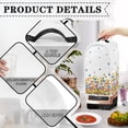 thumbnail image 4 of HELLHERO Handle Food Processor Cover Butterfly Flowers for Durable Polyester Keep Clean, 4 of 6