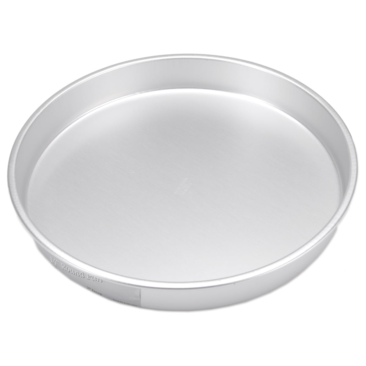 Tezzorio Aluminum Round Cake Pan, 14 x 3 Smooth-Sided Layer Cake Pan,  Professional Bakeware