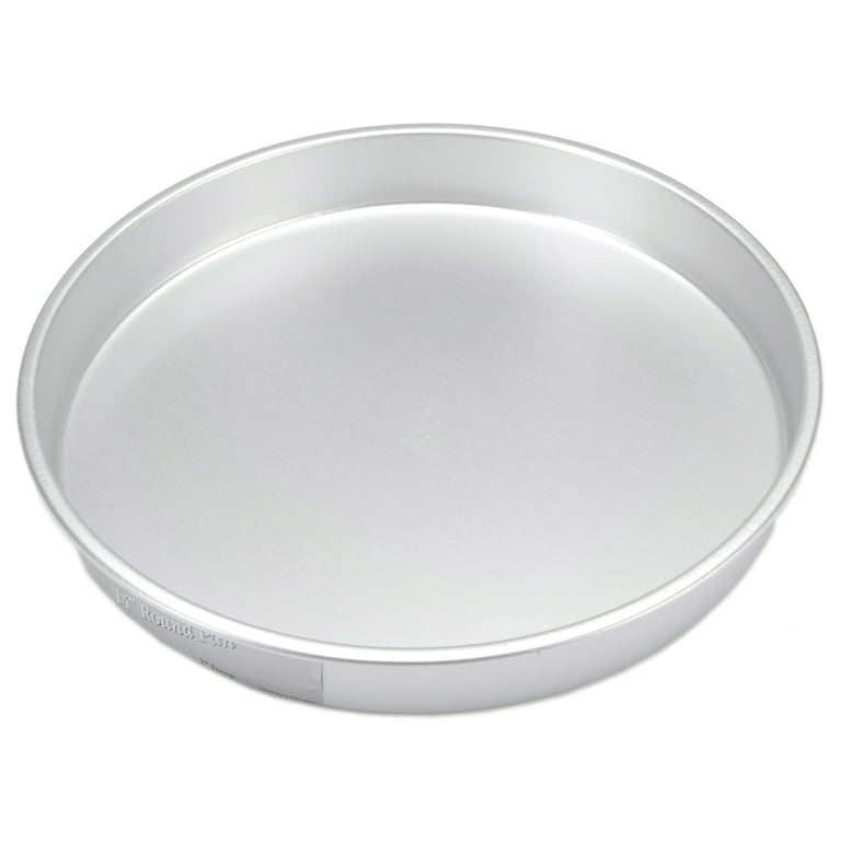 Tezzorio Aluminum Round Cake Pan, 14 x 3 Smooth-Sided Layer Cake Pan,  Professional Bakeware