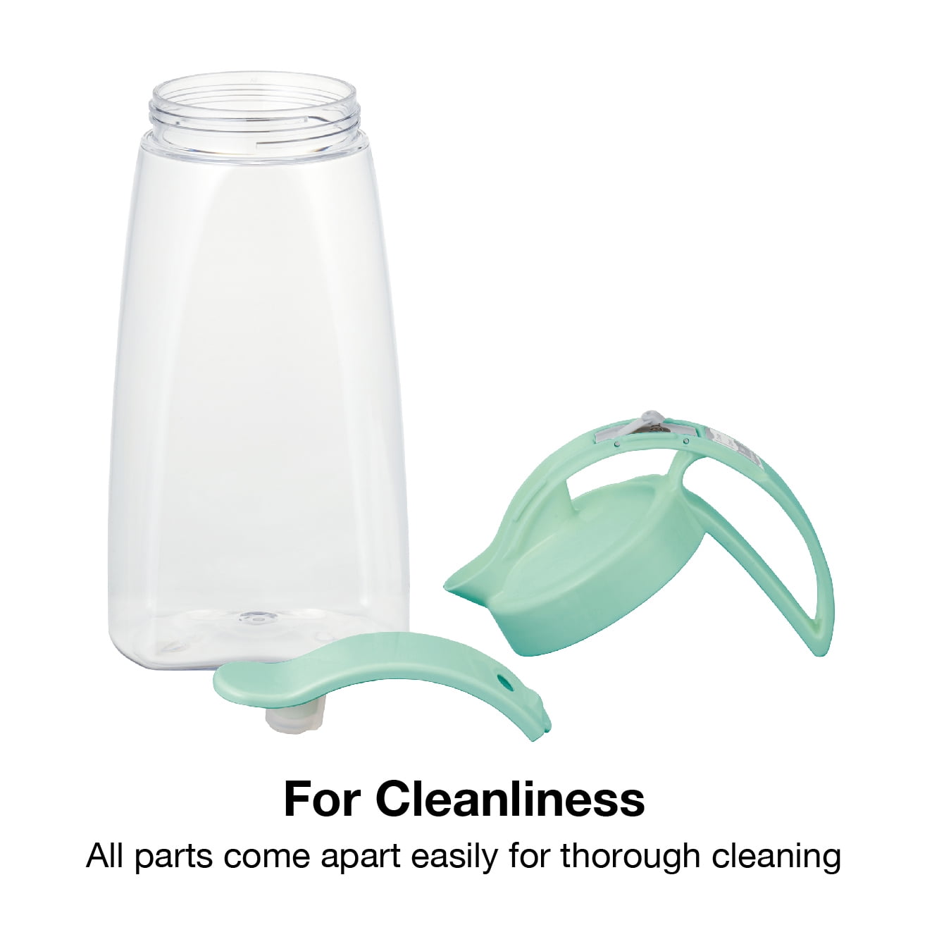 Lustroware Pitcher, Heat Resistant & Airtight, BPA-Free, 2.3QT –Turquoise