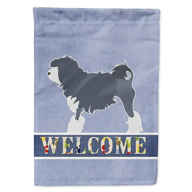 Carolines Treasures BB5539CHF Lowchen Welcome Flag Canvas House Size