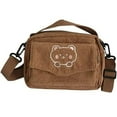 thumbnail image 1 of Hukapapa Lindo y lindo bolso de oso bordado Bolso de hombro para mujermarrón, 1 of 5