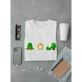 thumbnail image 3 of St Patrick's Day Leprechaun Icon Hat Boot Men White T-Shirt, Male Large, 3 of 4
