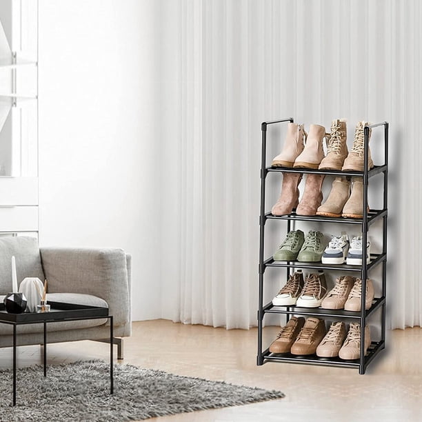 Organisateur Chaussures 3 Niveaux Allinside - Montage Sans Outils, Rangement Entrée, Salon Ou Couloir, 4-6 Paires