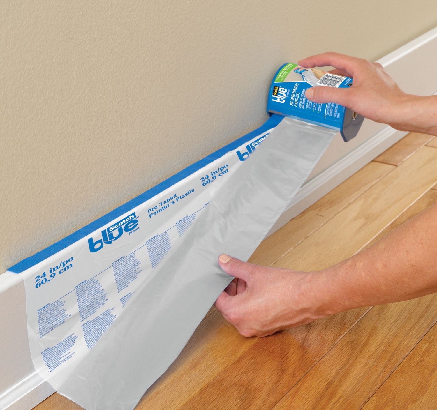 ScotchBlue™ Pre-Taped Painter's Plastic Loaded 24 Inch Dispenser